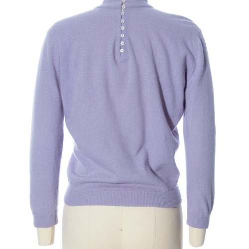 Vintage 1950s Sweater | shops 50s DALTON Knit Cashmere Light Pastel Purple Pullover Top (small/medium)
