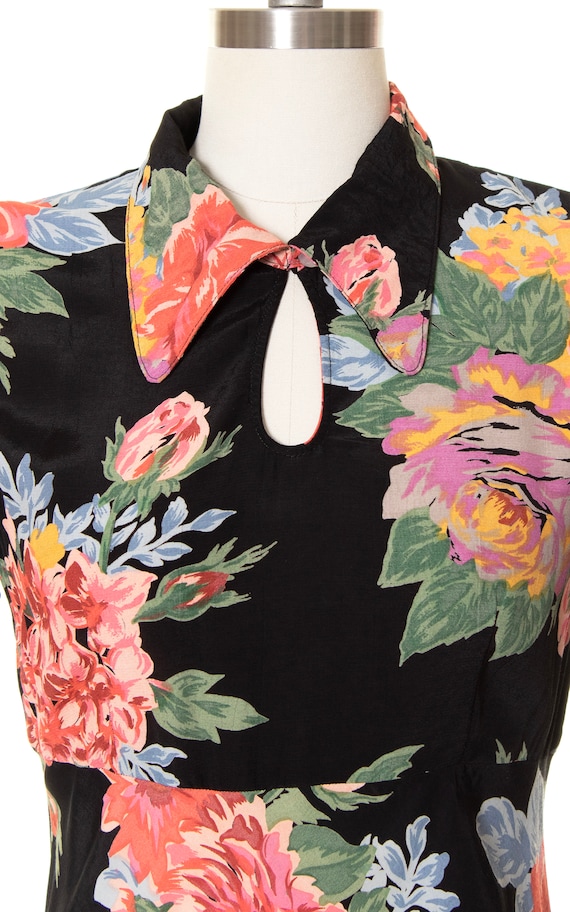 Vintage 1990s Maxi Dress | 90s does 30s Floral Pr… - image 6