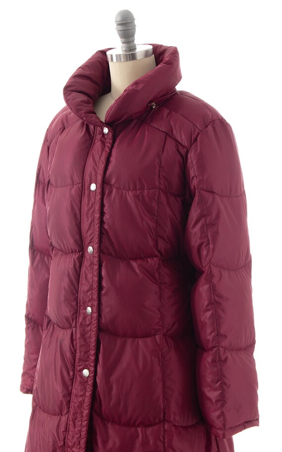Vintage 1980s Puffer Coat 80s Down Filled Quilted P… Gem