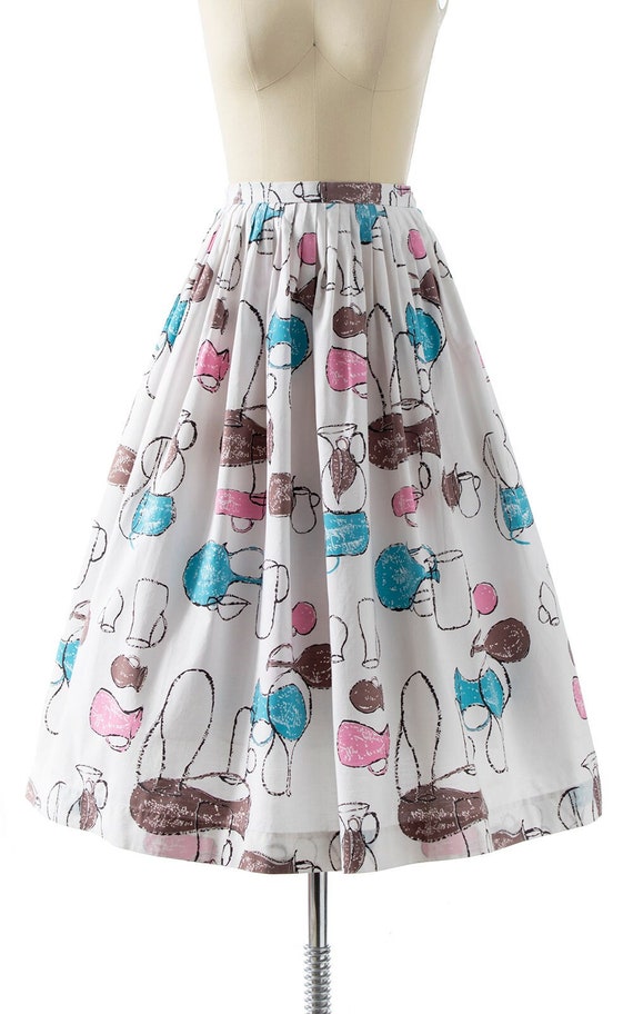White midi skirt 50s cheap