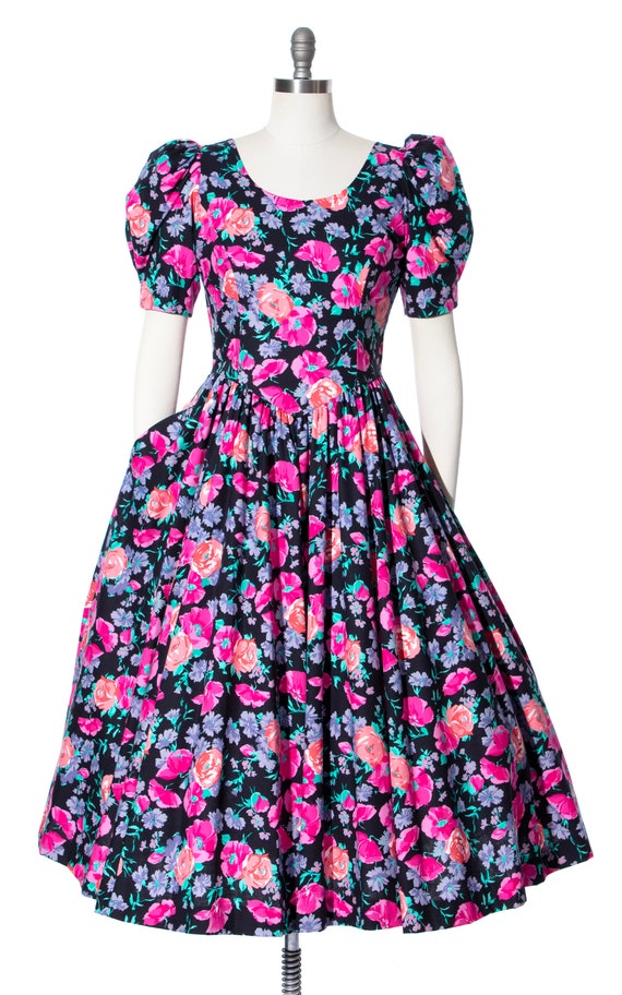 Vintage 1980s Dress | 80s LAURA ASHLEY Floral Pri… - image 3