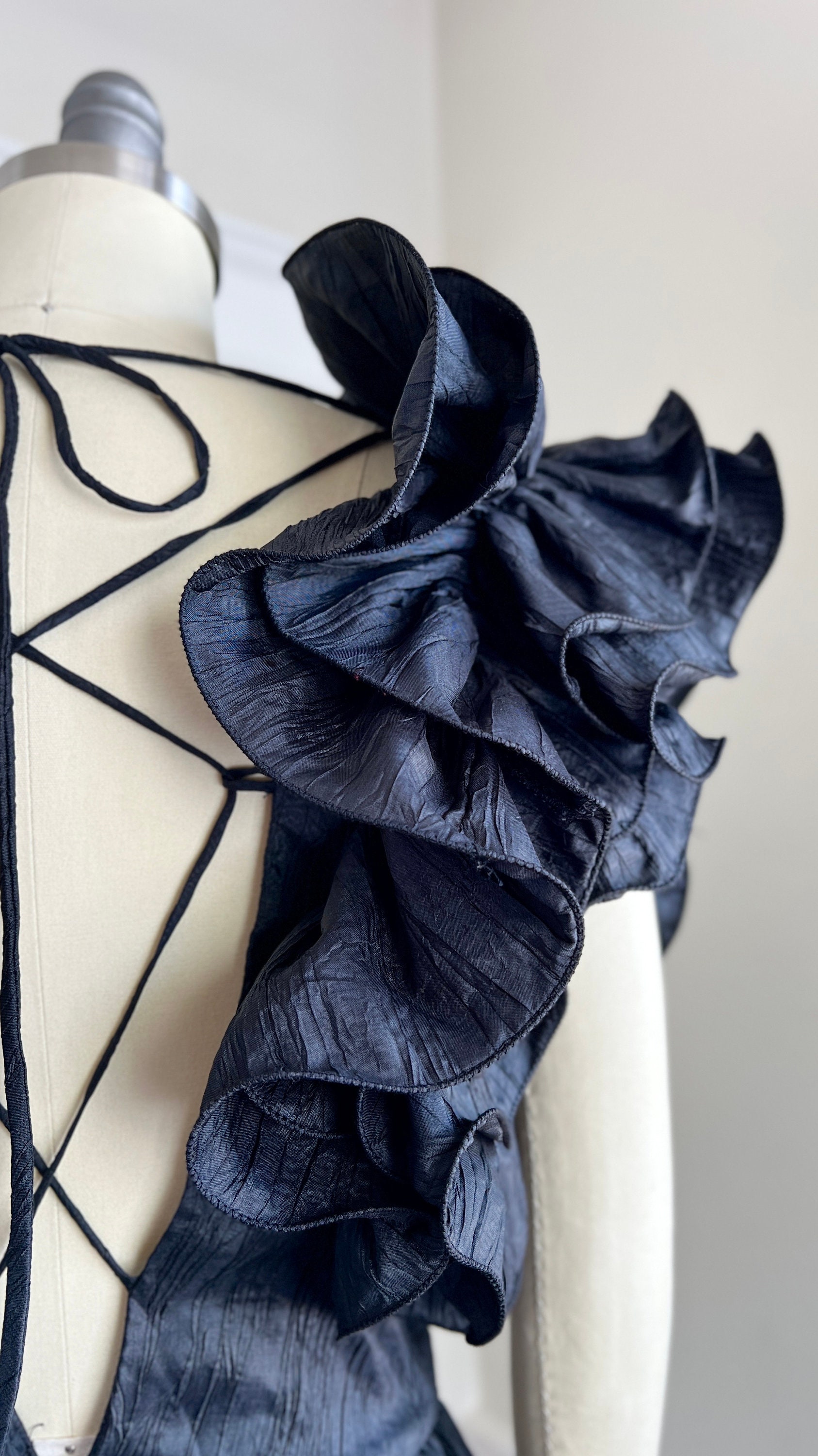 ヴィンテージ 1980 年代 パーティードレス | 80 年代 クリンクル