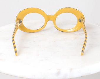 Vintage 1960s Glasses Frames | 60s Suntimer Victory Striped  display picture 1