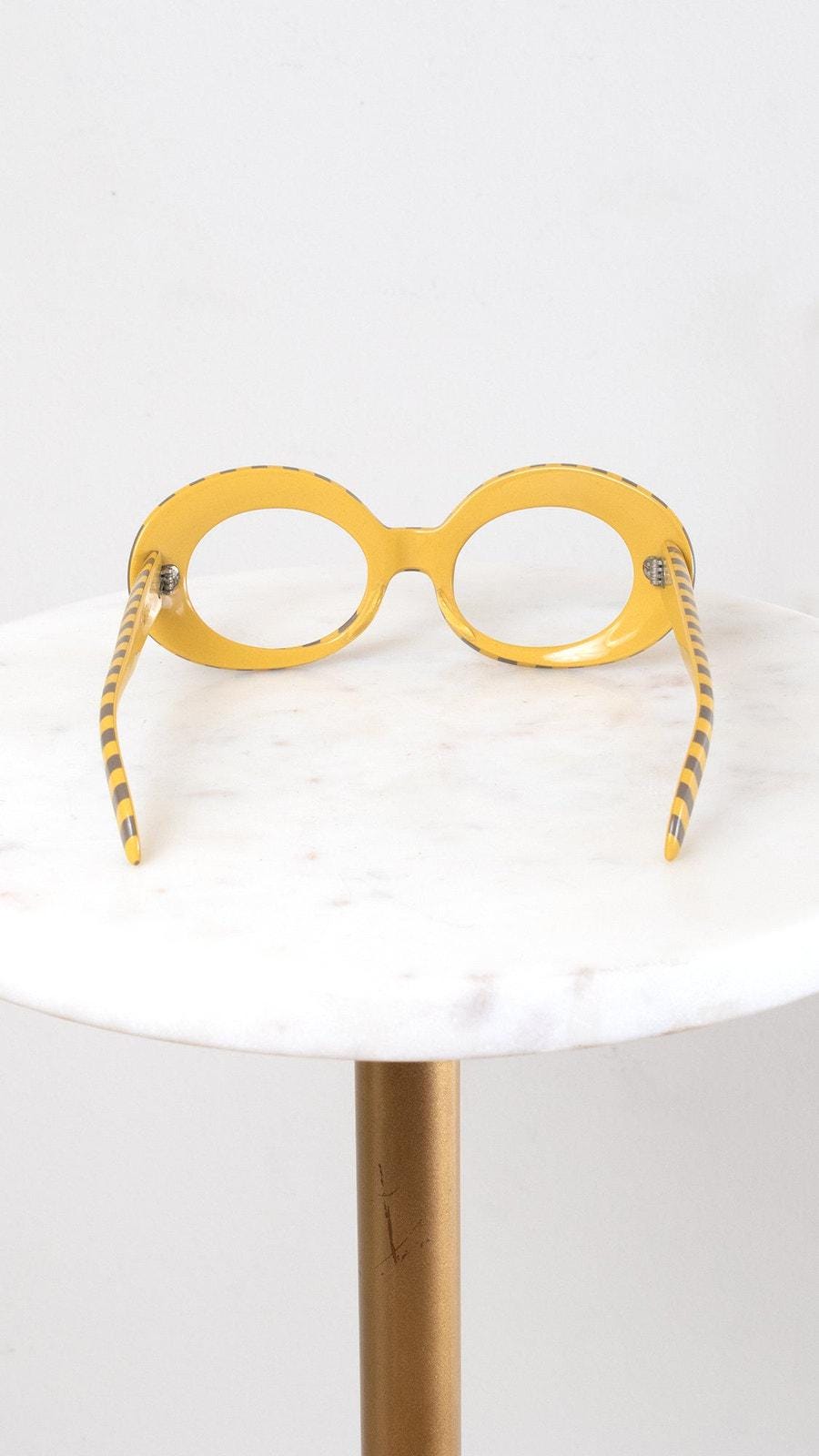 Vintage 1960s Glasses Frames | 60s Suntimer Victory Striped Op Art