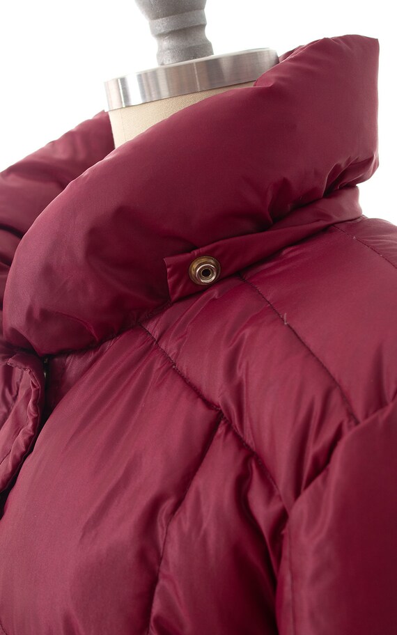 Vintage 1980s Puffer Coat 80s Down Filled Quilted P… Gem