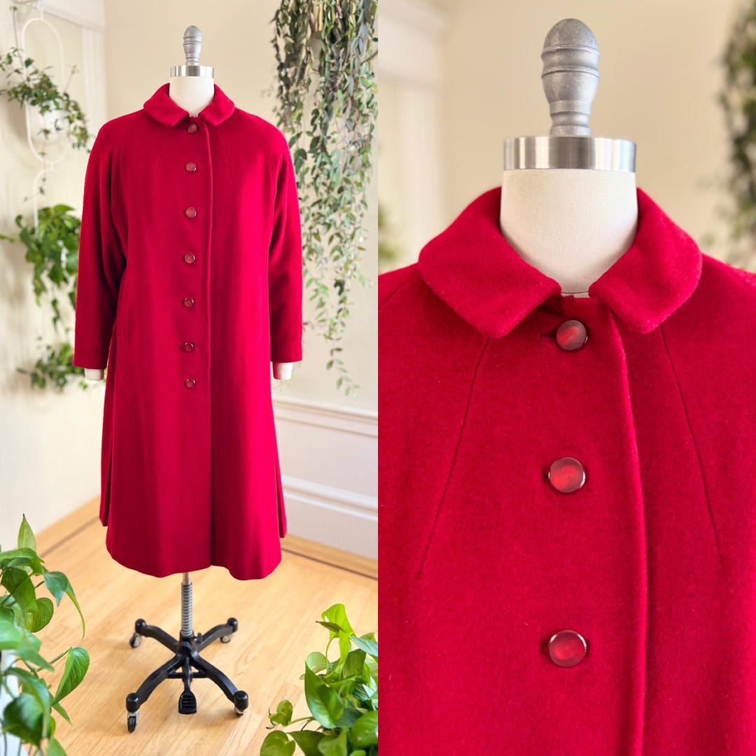 Ameri vintage WRAP COLLAR COAT RED アメリ Ameri VINTAGE WRAP COLLAR COAT color:赤