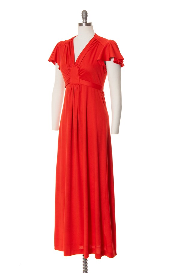 Floaty 70s Vintage Maxi Dress M