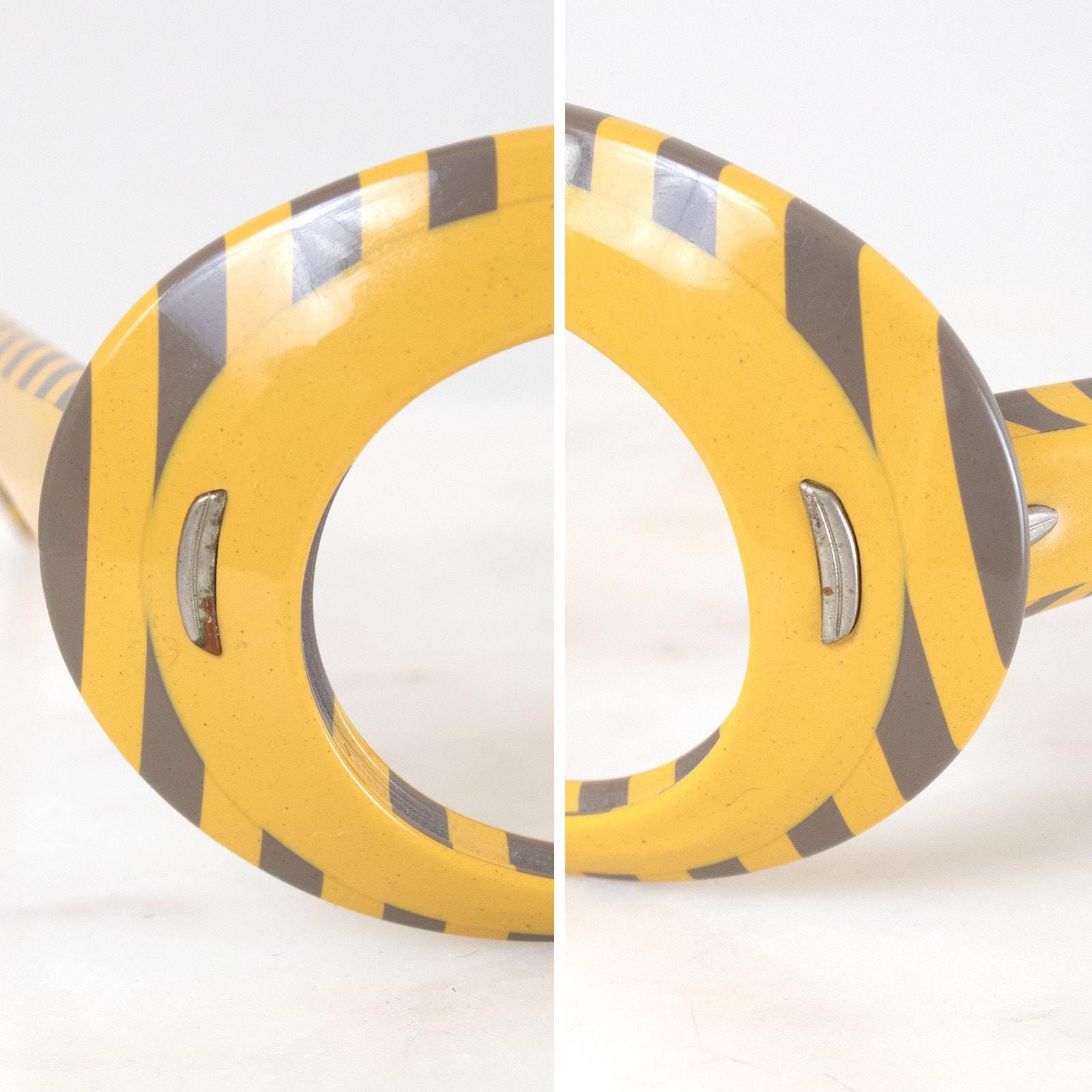 Vintage 1960s Suntimer Victory Sunglasses 60s Striped Op Art Glasses Frames Vintage 1960 main image 3