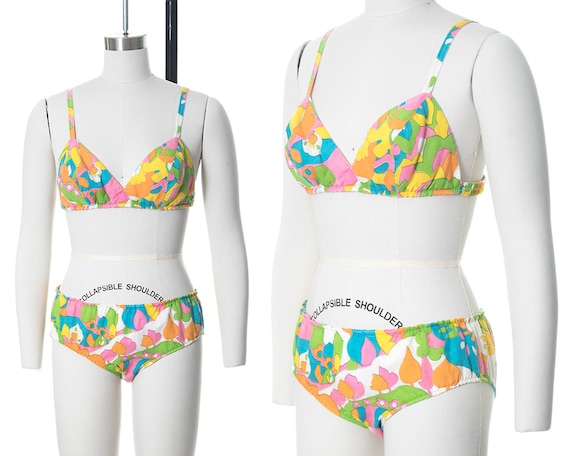 Vintage 1960s Bikini | 60s Psychedelic Novelty Pri