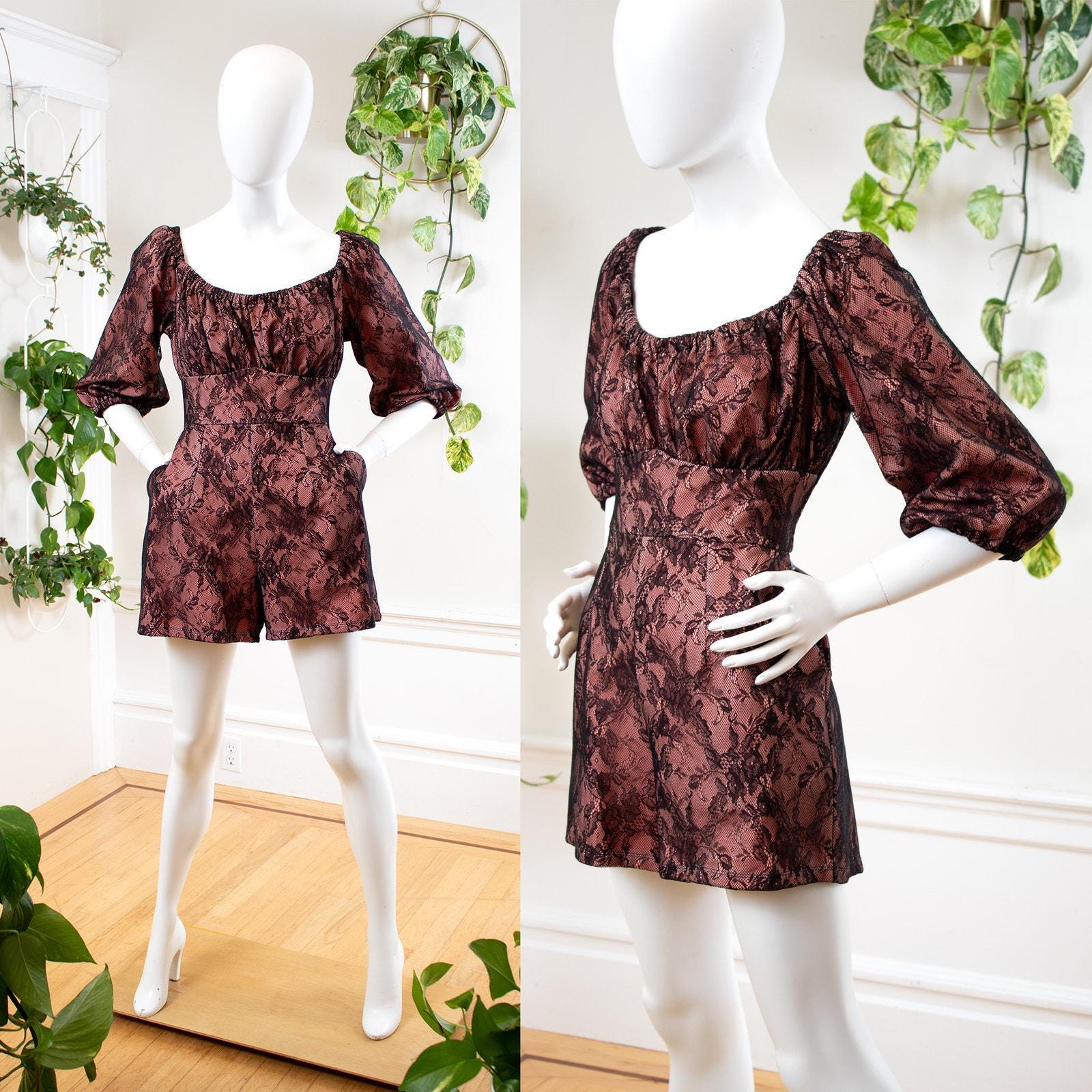 1960s Style Romper | NWT Vixen by MICHELINE PITT Lace 
