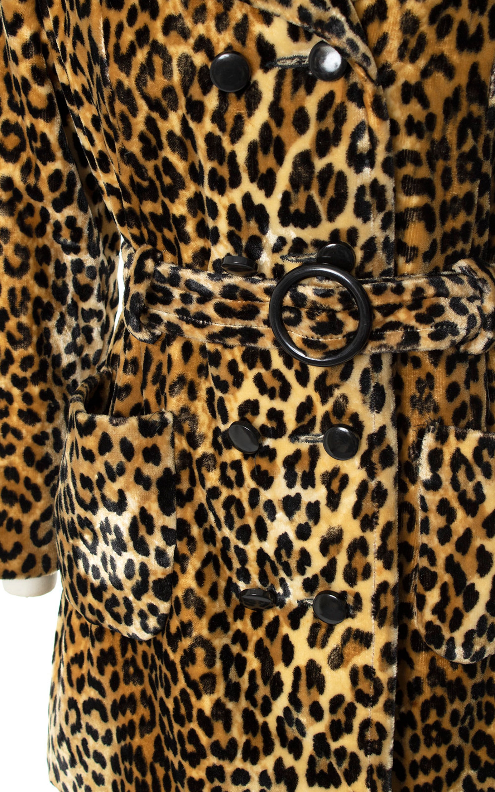 Vintage 1970s Coat 70s Leopard Print Faux Fur Animal Print - Etsy