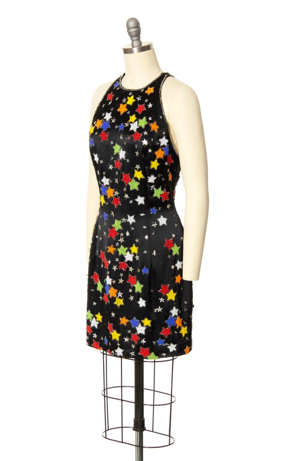 Vintage 1980s Party Dress | 80s Star Celestial Be… - image 5