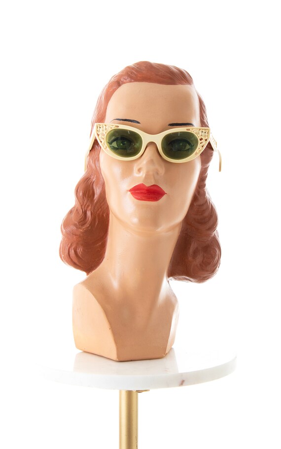 Vintage 1950s Cateye Sunglasses | 50s COOL-RAY PO… - image 2