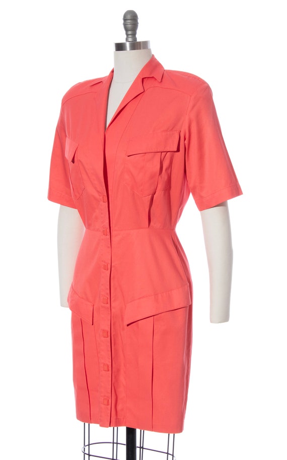 Vintage 1980s Shirt Dress | 80s THIERRY MUGLER Ho… - image 3