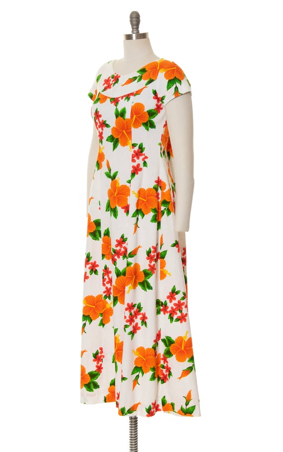 Vintage 1960s 1970s Maxi Dress | 60s 70s Floral H… - image 3