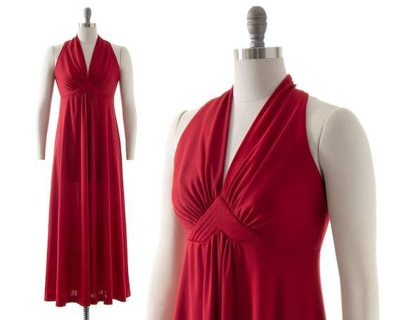 Red empire waist maxi hotsell dress