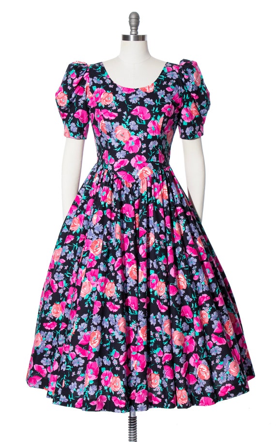 Vintage 1980s Dress | 80s LAURA ASHLEY Floral Pri… - image 4