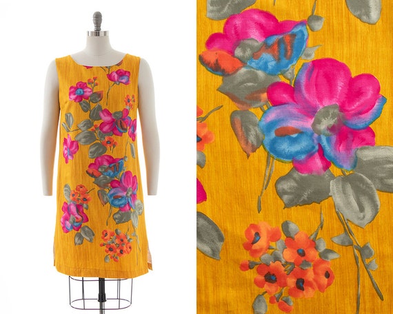 75 DRESS SALE /// Vintage 1960s Sundress | 60s Fl… - image 1