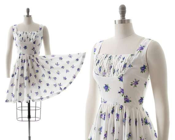 Vintage 1950s Circle Skirt Sundress | 50s JERRY G… - image 1