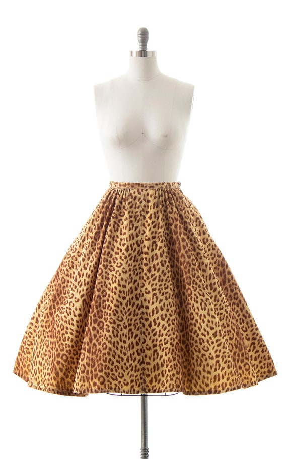 Animal print skirt 50s online