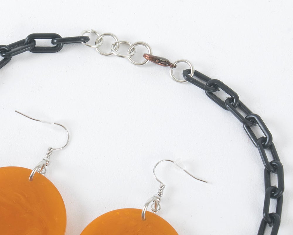 Handmade 1940s 1950s Style Jewelry Set | Vintage 40s 50s Bakelite