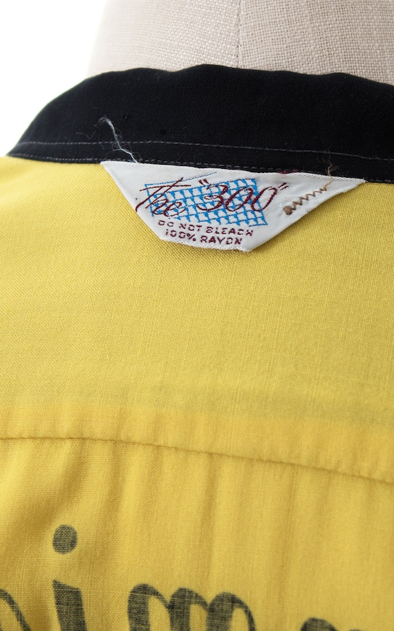 Vintage 1950s Bowling Shirt | 50s 