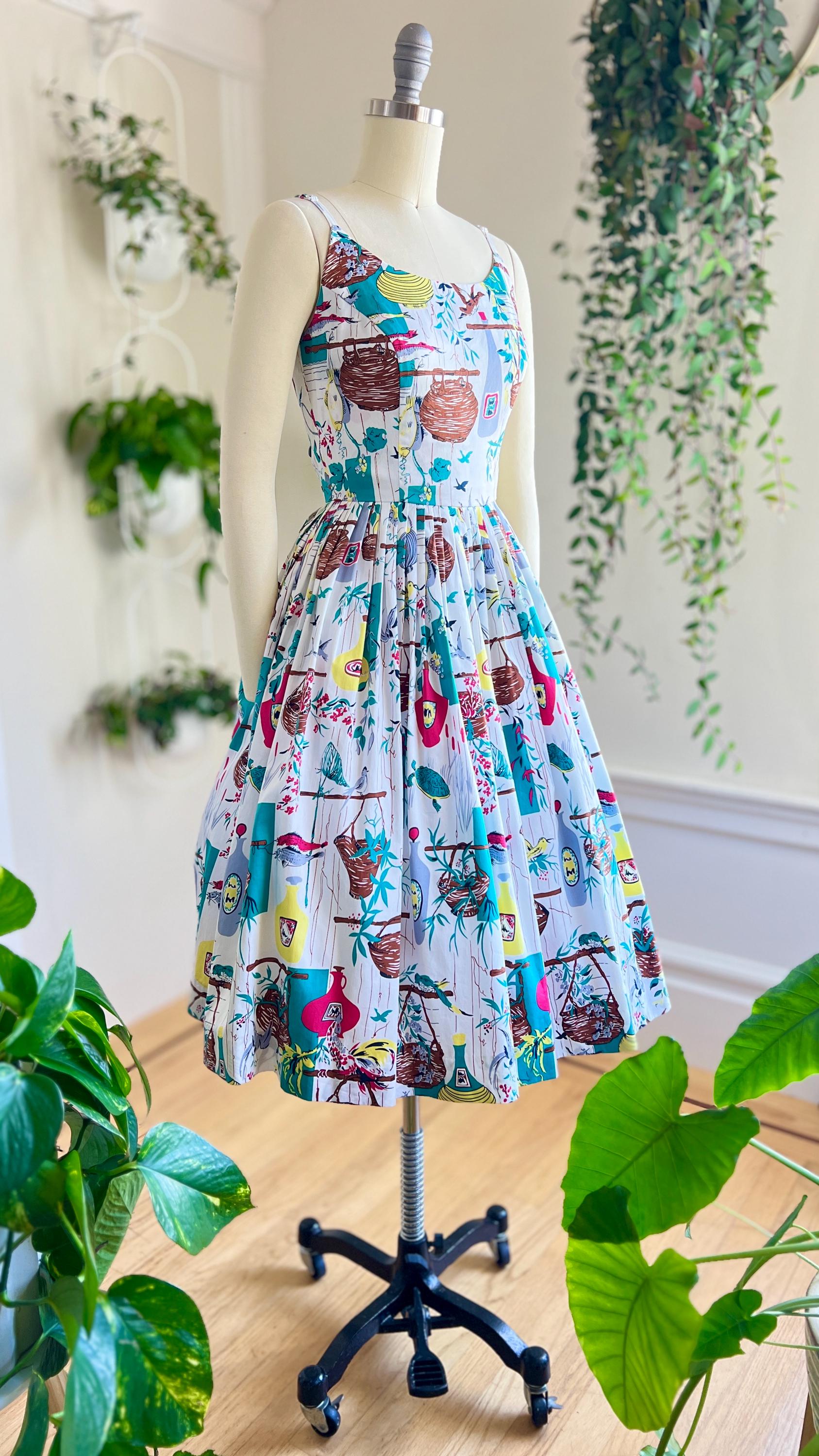 DAYDREAM DOLL ドレス Vintage 1950s Style Sundress | DOLLZ & DAMES Novelty Print
