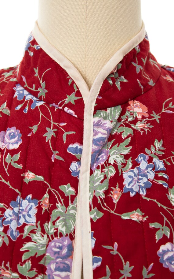 Amaya Vintage Floral Print Quilted Jacket – Timeless Style with Cozy Warmth main image 0