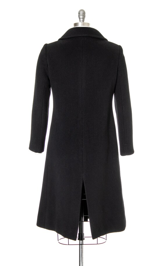 Vintage 1960s Coat | 60s PIERRE CARDIN Black Wool… - image 3