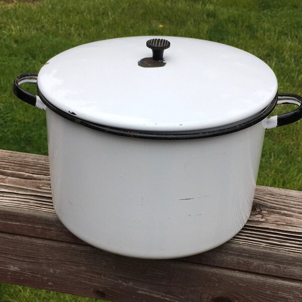 Enamel Stock Pot Etsy
