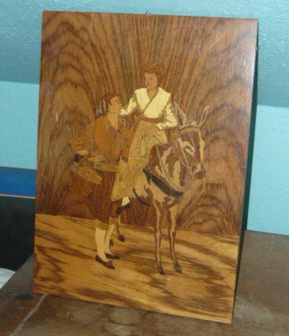 Italian Inlaid Wood Works Wall Art Italian Wooden Art Etsy