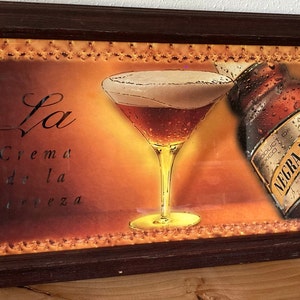 Modelo Beer Sign  25 x 13  Wooden Frame with Glass