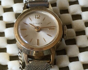Vintage Mesh Timex Electric Gold Tone Mesh Adjustable  display picture 1