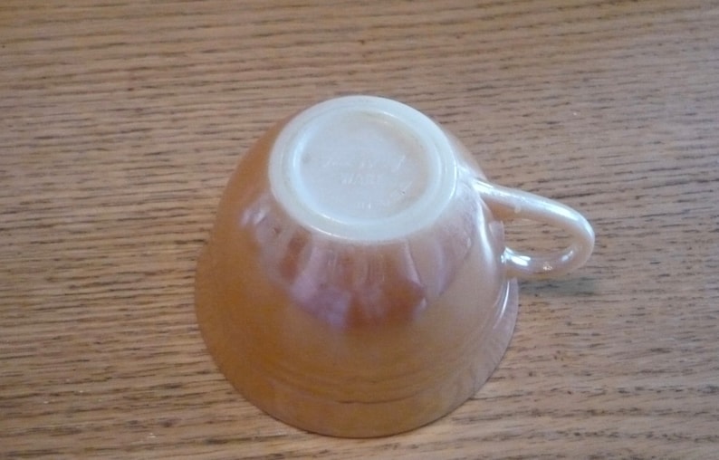 Fire King Coffee TEA Cup Peach Pink Vintage