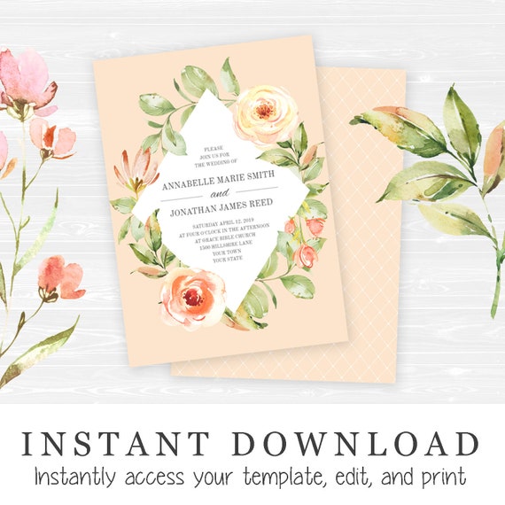 Page 18 - Customize 4,317+ Watercolor Wedding Invitation Templates