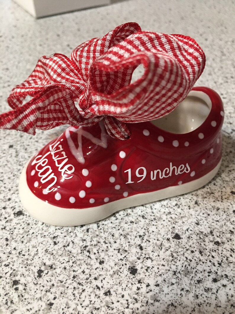 personalized baby shoe keepsake