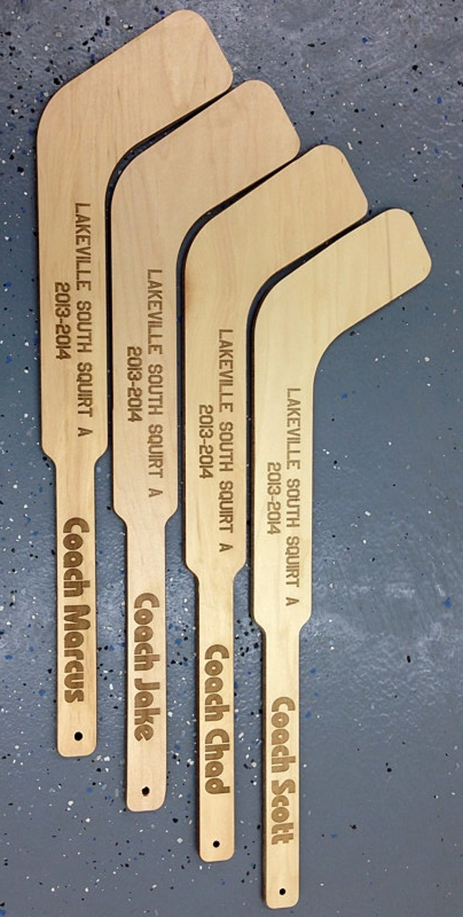 Laser Engraved Mini Hockey Sticks Best Man Gift Groomsmen Etsy