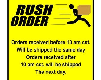 Rush Order Services