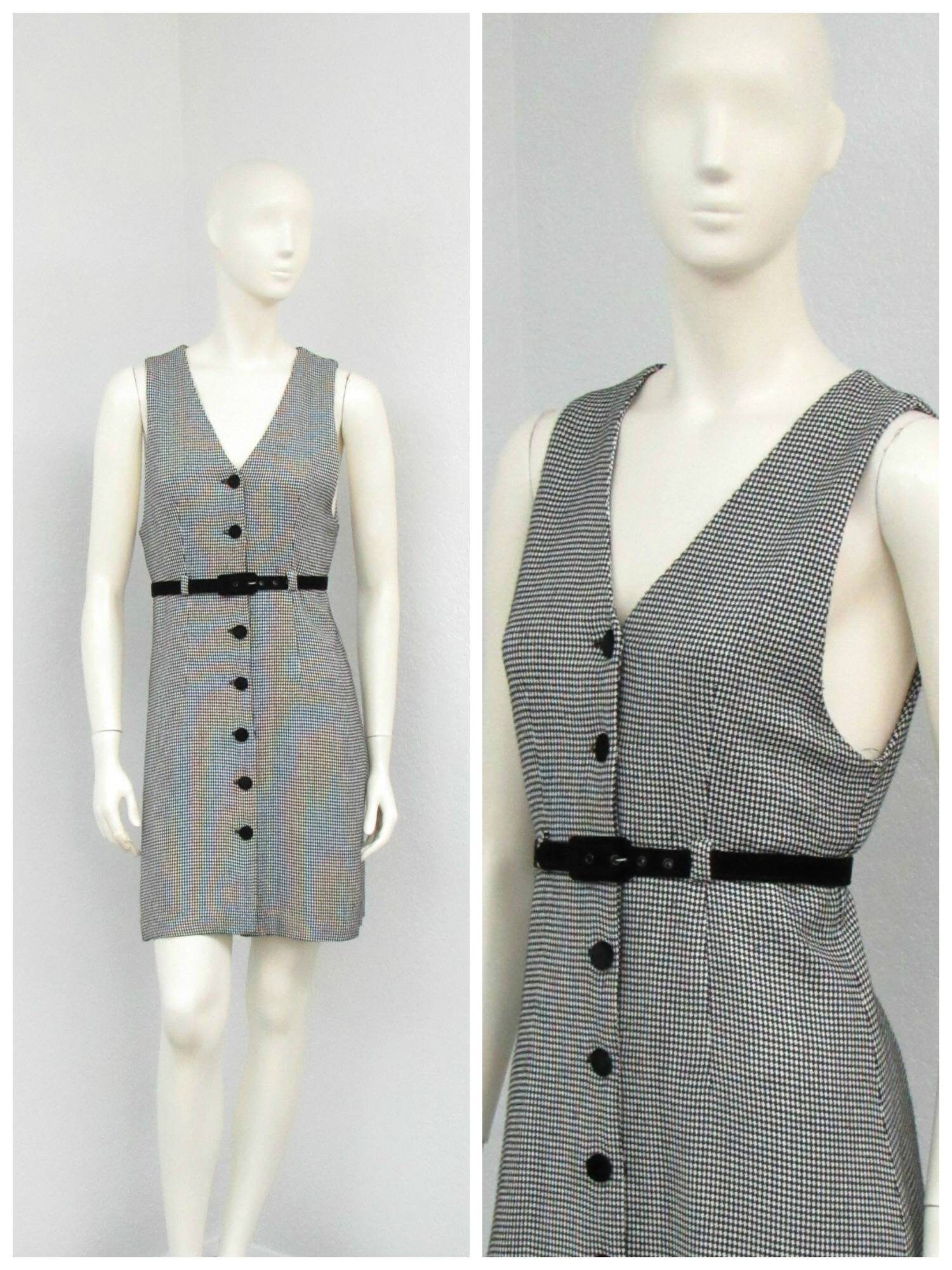 houndstooth jumper dress