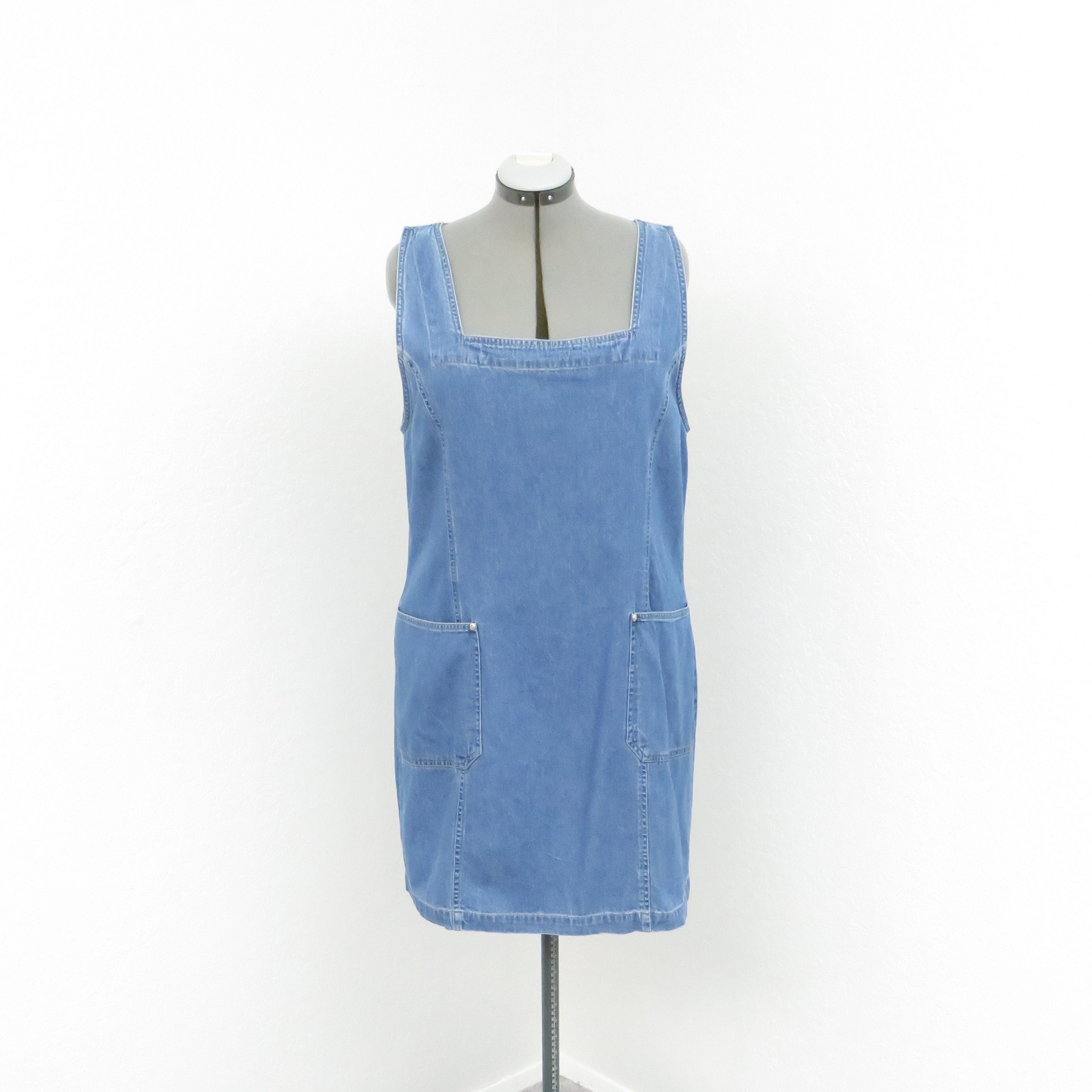 Denim Jumper Dress - Etsy