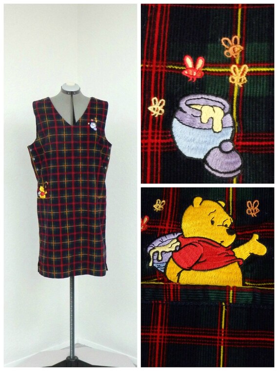 Vintage 90s Disney Winnie the Pooh Jumper Dress, C