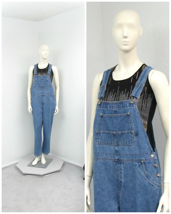 Vintage 90s Denim Overalls, Dungarees, Blue Jean O