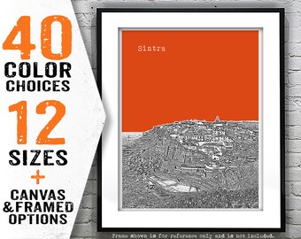 Sintra Portugal Poster Art Print City Skyline Item T4161