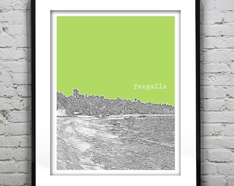 Tangalla Tangalle Sri Lanka Poster Art Print Skyline Item T4911