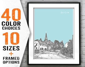 Harlow Essex England Poster Art Print Item S5067