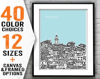 Guayaquil  Equador Poster Art Print Item T3000