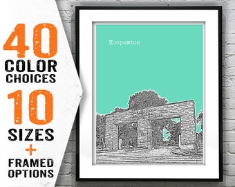 Hoopeston Skyline Poster Art PrintIllinois IL Item T2144