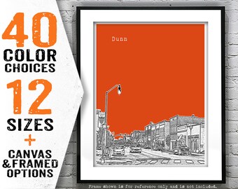 Dunn North Carolina Poster Art Print Lighthouse North Carolina NC Item T3099