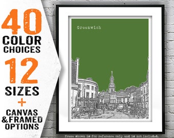 Greenwich England Poster Art Print United Kingdom Item T5007