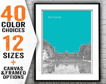 Tervuren Belgium Poster Art Print Skyline Item T4059